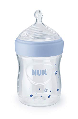 nuk simply natural baby bottle with safetemp 5 oz 2 pack blue stars