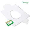 100 Pack Disposable Paper Toilet Seat Cover Waterproof and Non Slip Individually Wrapped for Travel Toilet Seat Protectors for Toddler Potty Training Pregnant Mom Adult Paper 100P