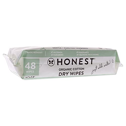 the honest company organic cotton dry wipes 48 count