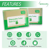 100 Pack Disposable Paper Toilet Seat Cover Waterproof and Non Slip Individually Wrapped for Travel Toilet Seat Protectors for Toddler Potty Training Pregnant Mom Adult Paper 100P