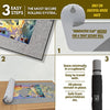 GRATEFUL HOUSE Premium Felt ROLL UP Puzzle Mat for Jigsaw Puzzle Wool Blend lays Perfectly Flat Comes Rolled NOT Folded Fits 500 1000 1500 Piece Puzzles 46 x 26 inch