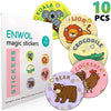 potty training stickers reusable toilet targets for potty training boys girls 10 pcs toddlers kids magic potty targets color changing potty training urinal bullseye toilet reusable pee aim target