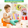 potty training stickers reusable toilet targets for potty training boys girls 10 pcs toddlers kids magic potty targets color changing potty training urinal bullseye toilet reusable pee aim target